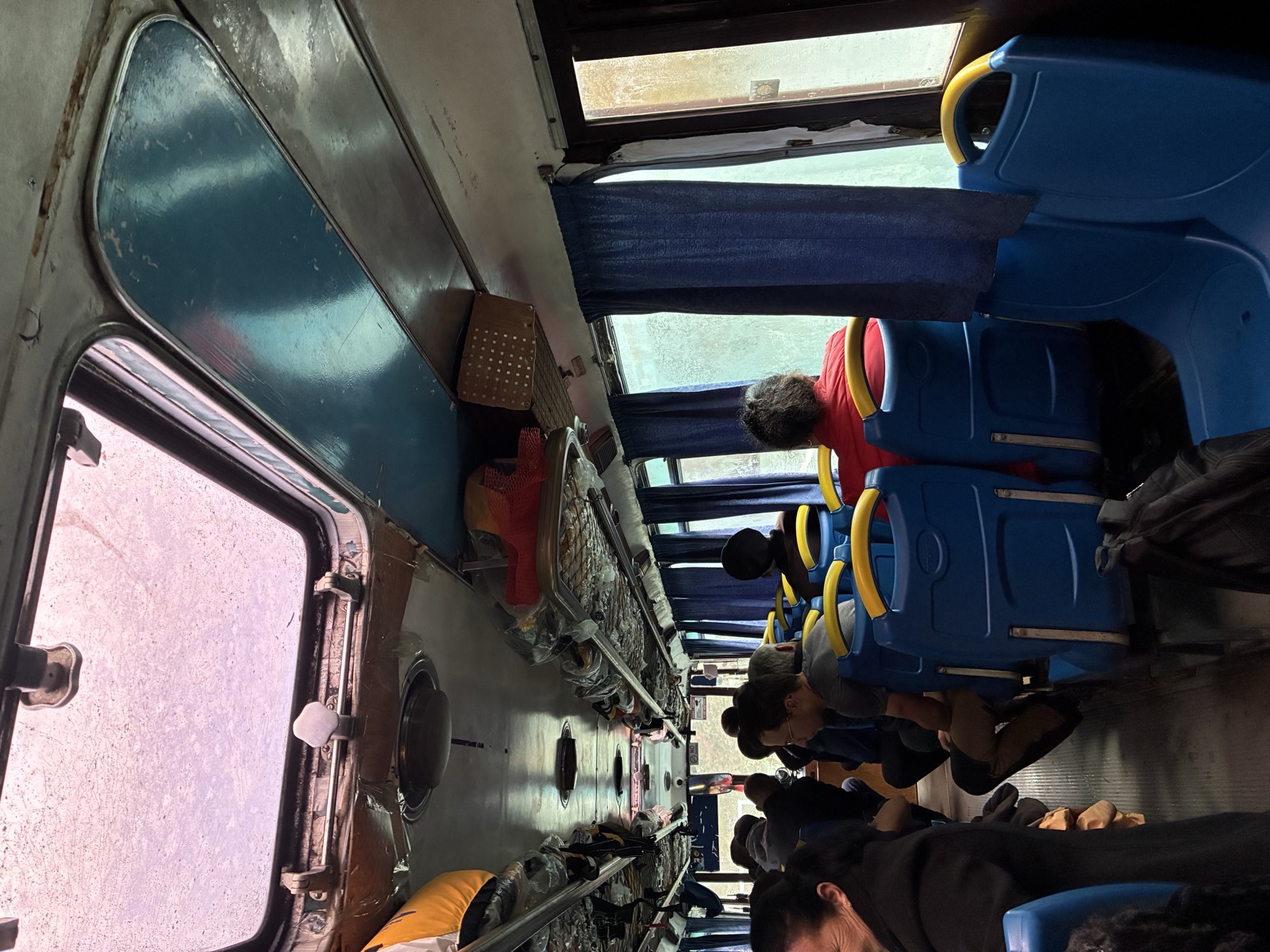 Seats on the Lake Koman ferry to Valbona
